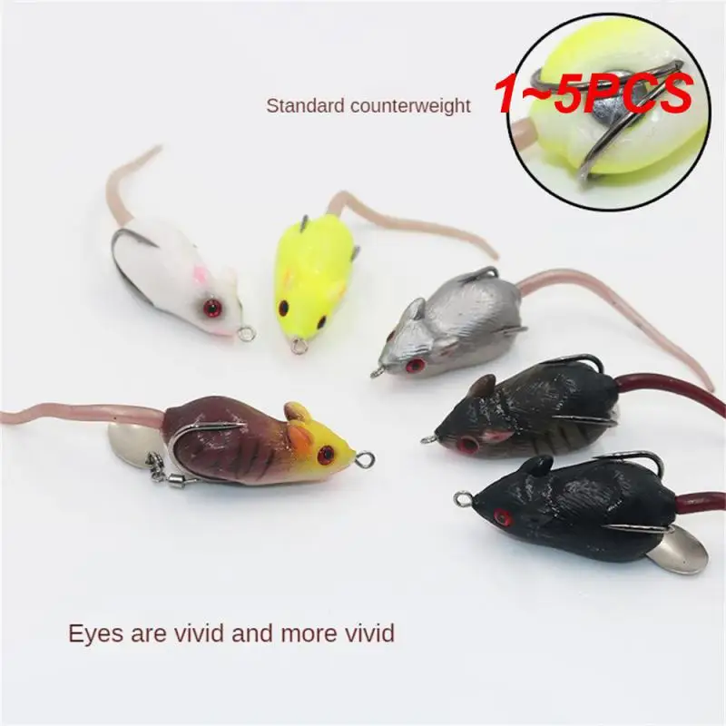 1 ~ 5Pcs 10.5G Rat Frog Fishing Lure Artificiale Soft Tube Bait Plastic Fishing Lure Con Ami Da Pesca Pesce Gatto Jigging Esche