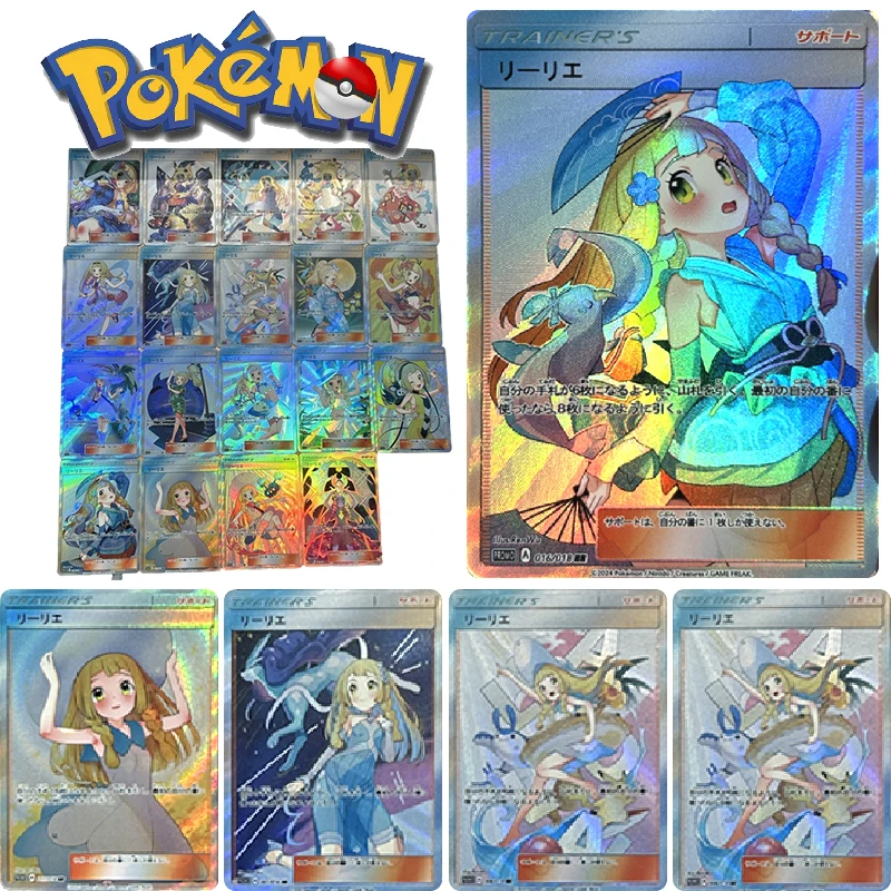 

Животные эльф аниме персонажи Lillie Lusamine Loli Красота Сделай Сам самодельная коллекция бронзовых открыток Рождественский подарок на день рождения игра игрушки