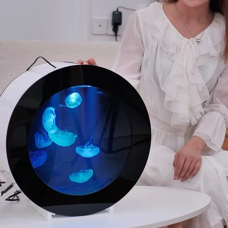 

18L 16 Colours Wireless Remote Control Pet Jellyfish Aquarium Small Acrylic Jellyfish Marine Tank Set Eco Tank