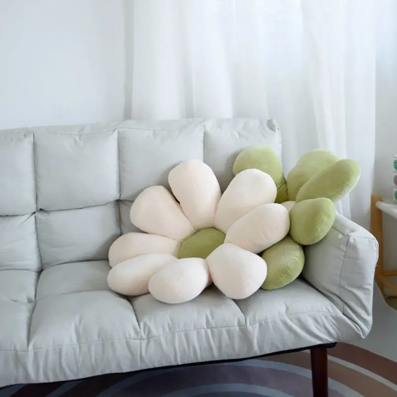 Flower Pillow Stuffed Sofa Throw Pillow Office Sedentary Chair Cushion Sunflower Floor Cushion Butt Relaxing Pad Chair Seat