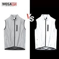 WOSAWE High Visibility Reflective Vest Working Clothes Motorcycle Cycling Sports Outdoor Reflective Safety Jacket Moto Clothing 1