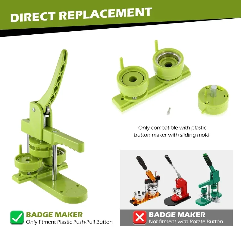 Button Badge Maker Molds DIY Badge Maker Press Machine Interchange Die Mould Round Punching Die 25mm 32mm 44mm 58mm 75mm