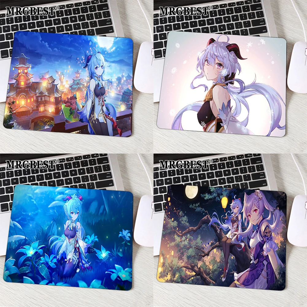 Cute Mouse Pad Genshin Impact Ganyu Keyboard Accessories Silicone Mat