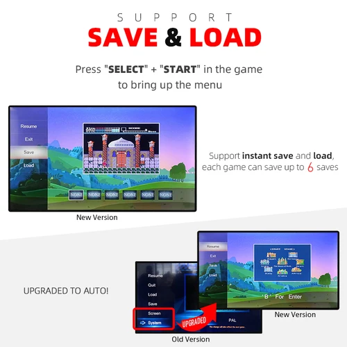 DATA FROG 4K HD 비디오 게임 콘솔, 1800 클래식 게임 내장, 미니 레트로 덴디 게임 콘솔, 무선 컨트롤러, TV 출력 6
