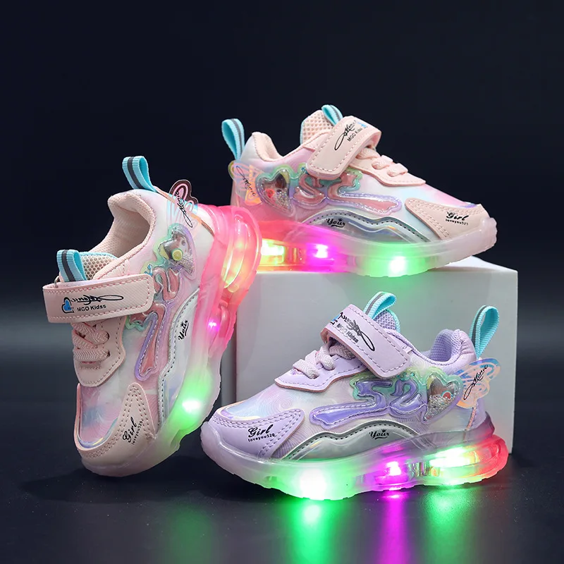 LED Light Up Luminous Shoes Kids Toddler Infants Child Trainers Boys Girls  | eBay