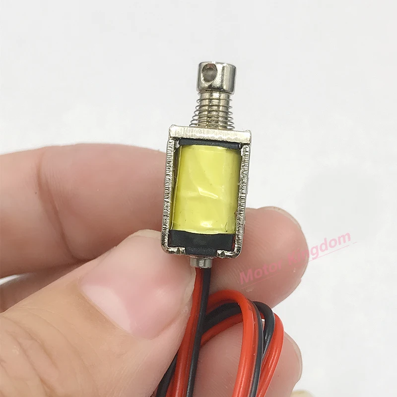 DC 3V 5V 6V 9V 12V 8mm*10mm Mini Tiny Push-Pull Square Solenoid  Through Type Electromagnet  Stroke 4mm