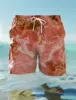 2024 Men's Board Shorts Swim Shorts Swim Trunks Print Sea Gradient Quick Dry Short Holiday Beach Hawaiian Casual 4 Micro-elastic 3