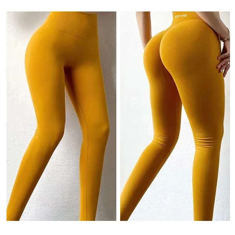 Popular Brand Impact Leggings Women's Seamless Yoga Scratch Ass Weightlifting Gym Leggings Low Rib Belt Fiess Sports Tights