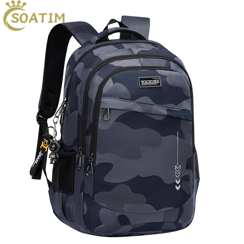 Camouflage Junior High School Student Backpack School Bags for Boys Kids Book Bags Outdoor Lightweight Primary School Backpack 1