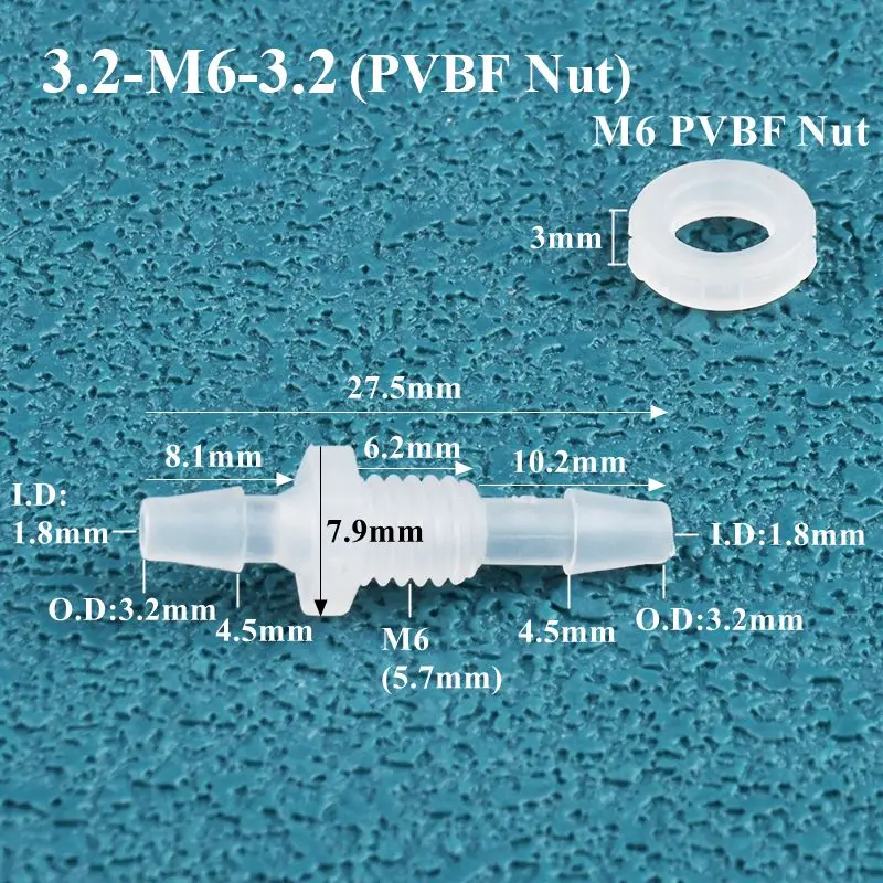 5 ~ 200 pz 4 ~ 12mm A 2.4 ~ 9mm Bianco PE Pagoda Riducendo Connettori Diretti Acquario Serbatoio Pompa di Aria Adattatore Micro Tubo di Irrigazione Comune  15