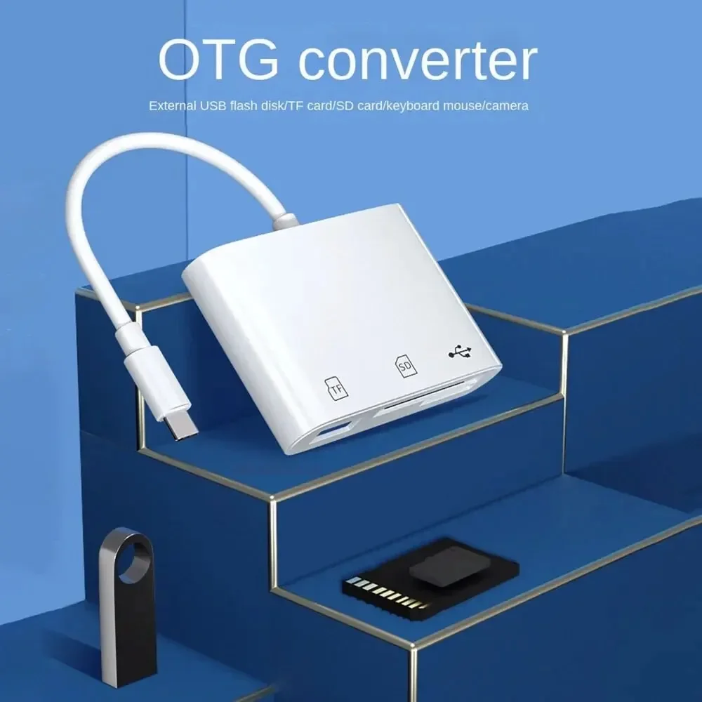 Universal 3-in-1 Type-C Memory Card Reader and Recorder