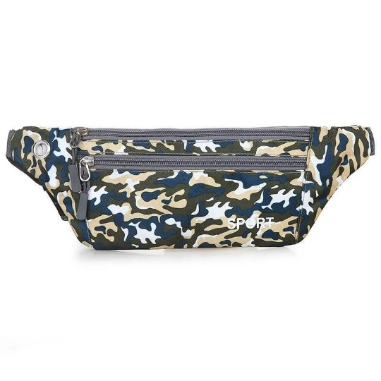 

Camouflage Women Run Sport Running Men Bust Lady Waist Bag Pack Men's Women Wallet Phone Case Running Belt Travel Bags Purse