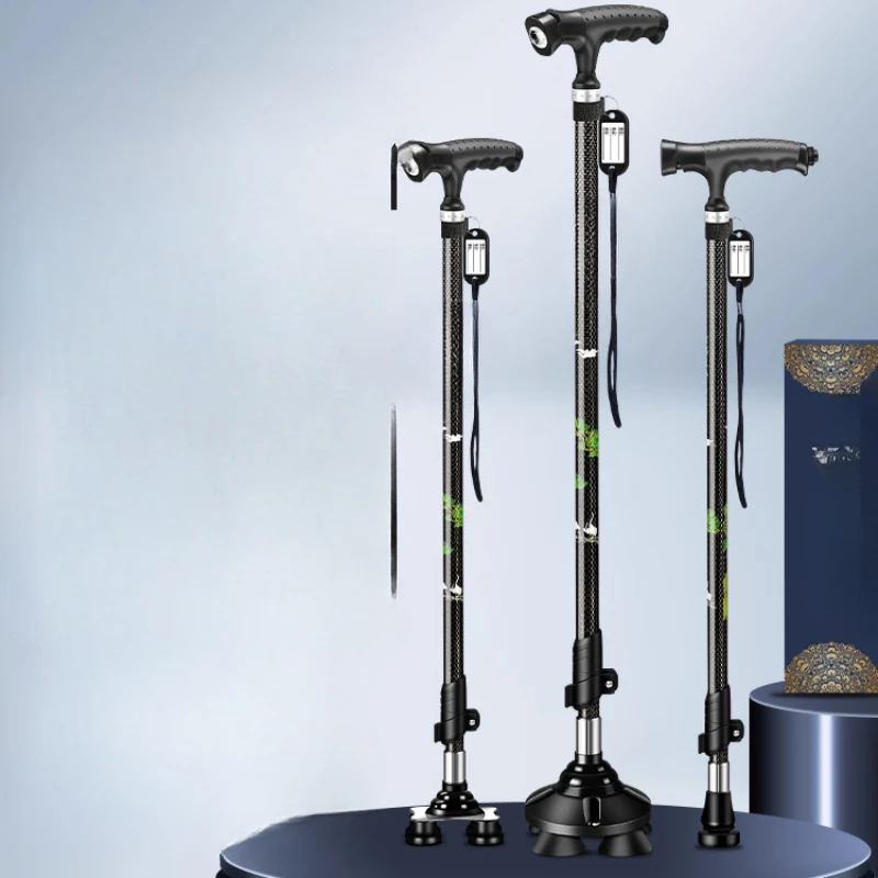 

Carbon ultra light telescopic elderly crutches