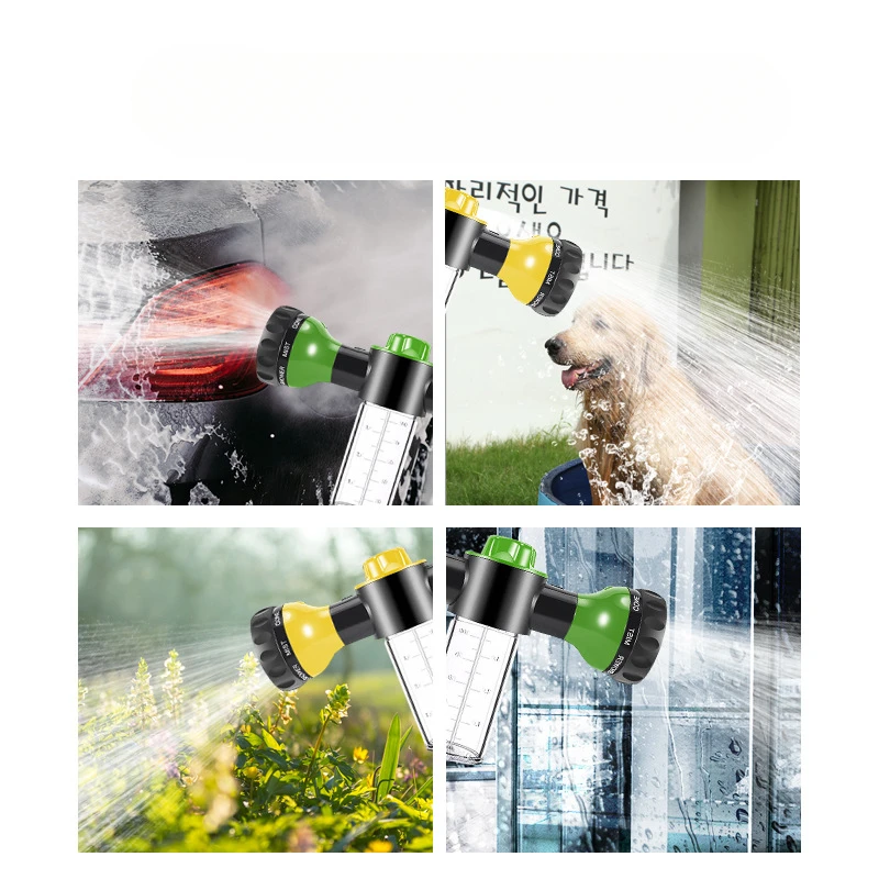 Portable Auto Foam Lance Water Gun High Pressure 3 Grade Nozzle Jet Car Washer Sprayer Cleaning Tool Automobile Wash Tools 6