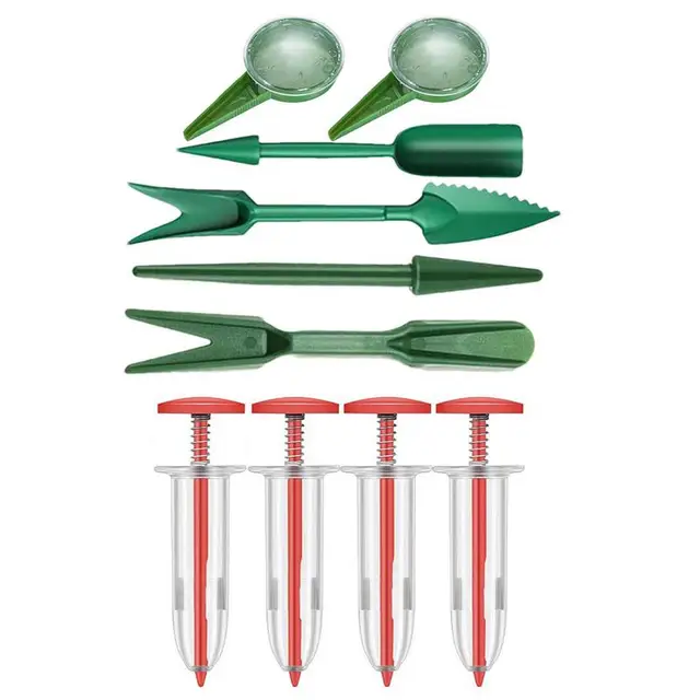 6 Darab Mini Vetőmag -Adagoló Kézikönyv -Vetőmag -Szóró Kézi Ültetvény Kézikönyve Vékony Virágágy Kertész - Image 2