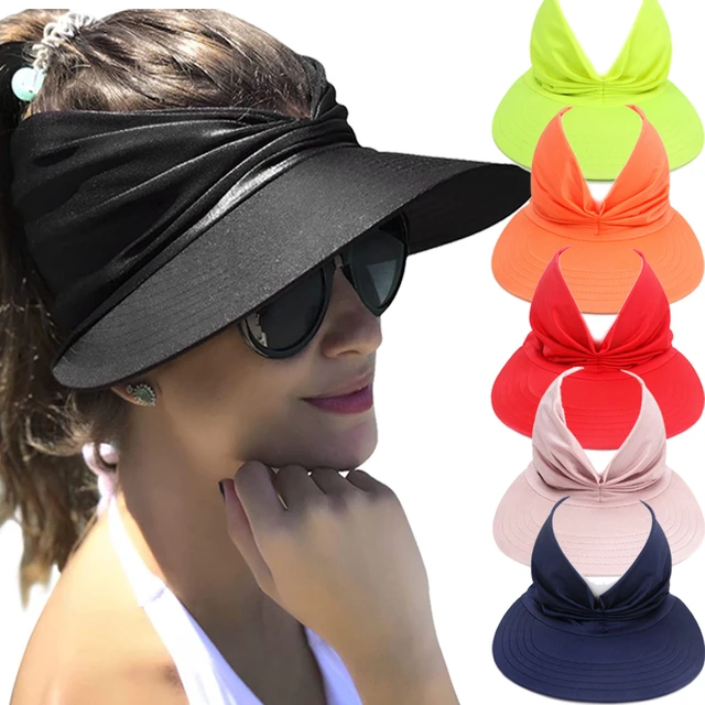 2023 New Women's Sun Hat Visors Cotton Elastic Hollow Top Outdoor Travel  Beach Holiday Leisure Hats UV Resistant Caps Casquette - AliExpress