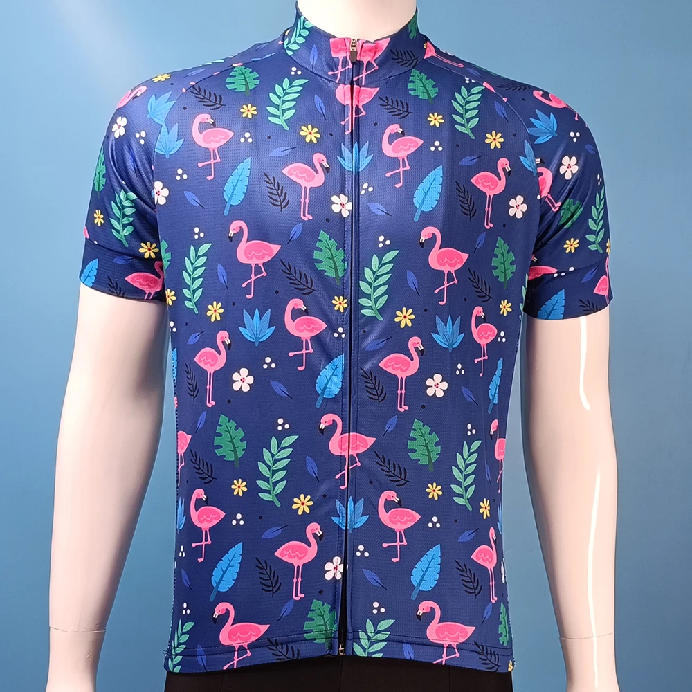 Flamingo Team Cycling Jersey MTB Maillot Bike Shirt Downhill Jersey High Quality Pro Team Tricota Mountain Bicycle Clothing NEW