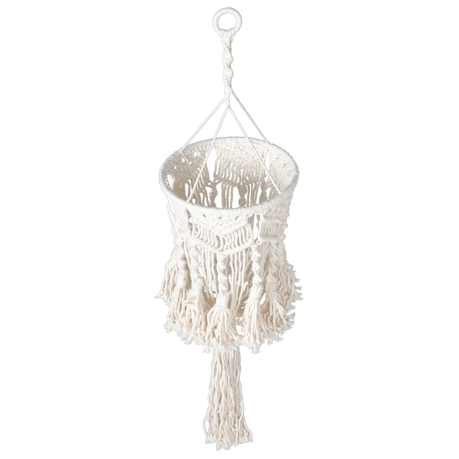 Rope Hanging Lampshade Pendant Bohemian Lighting Macrame Boho Decor Ceiling Tapestry Shades