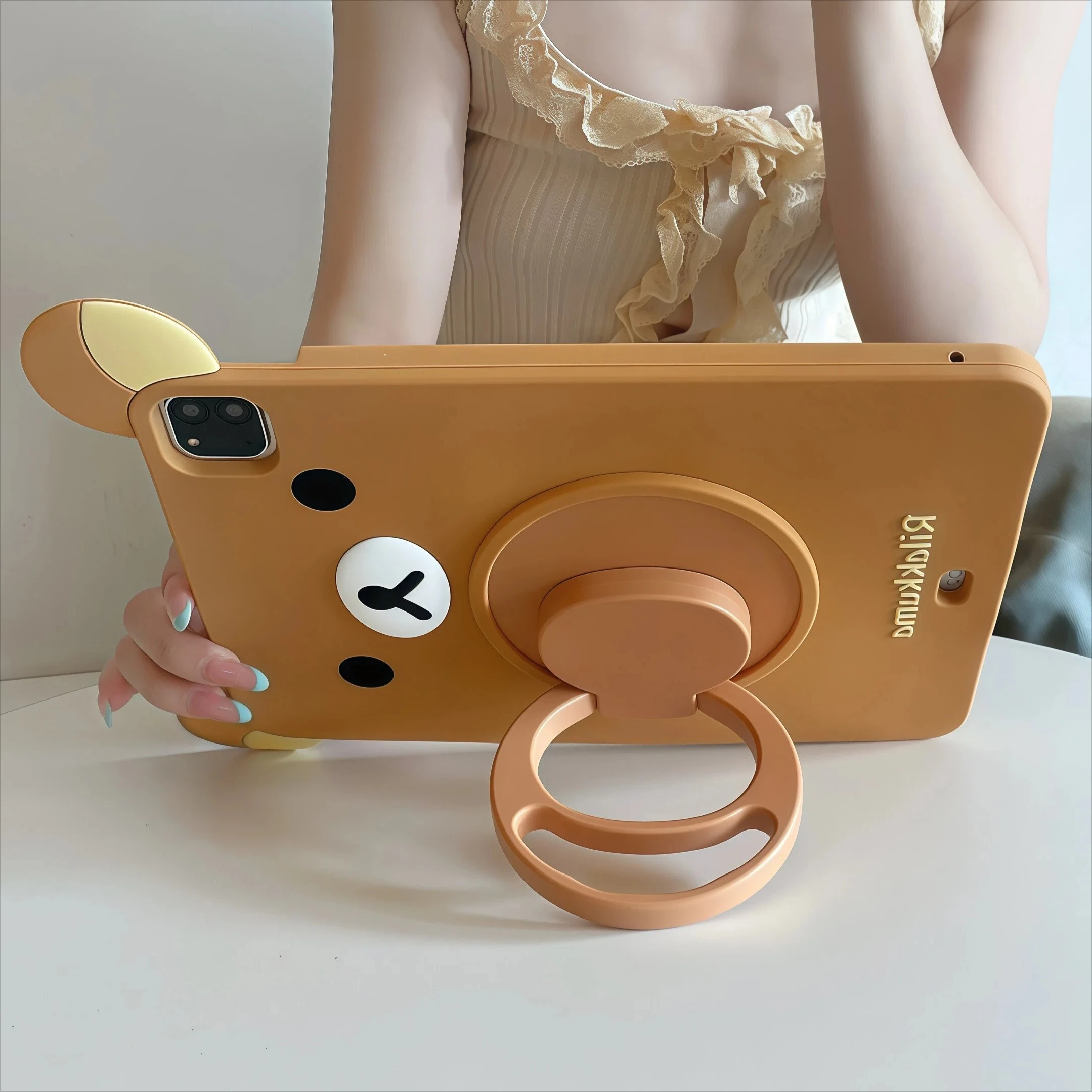 Adorable Rilakkuma iPad Case with Adjustable Stand