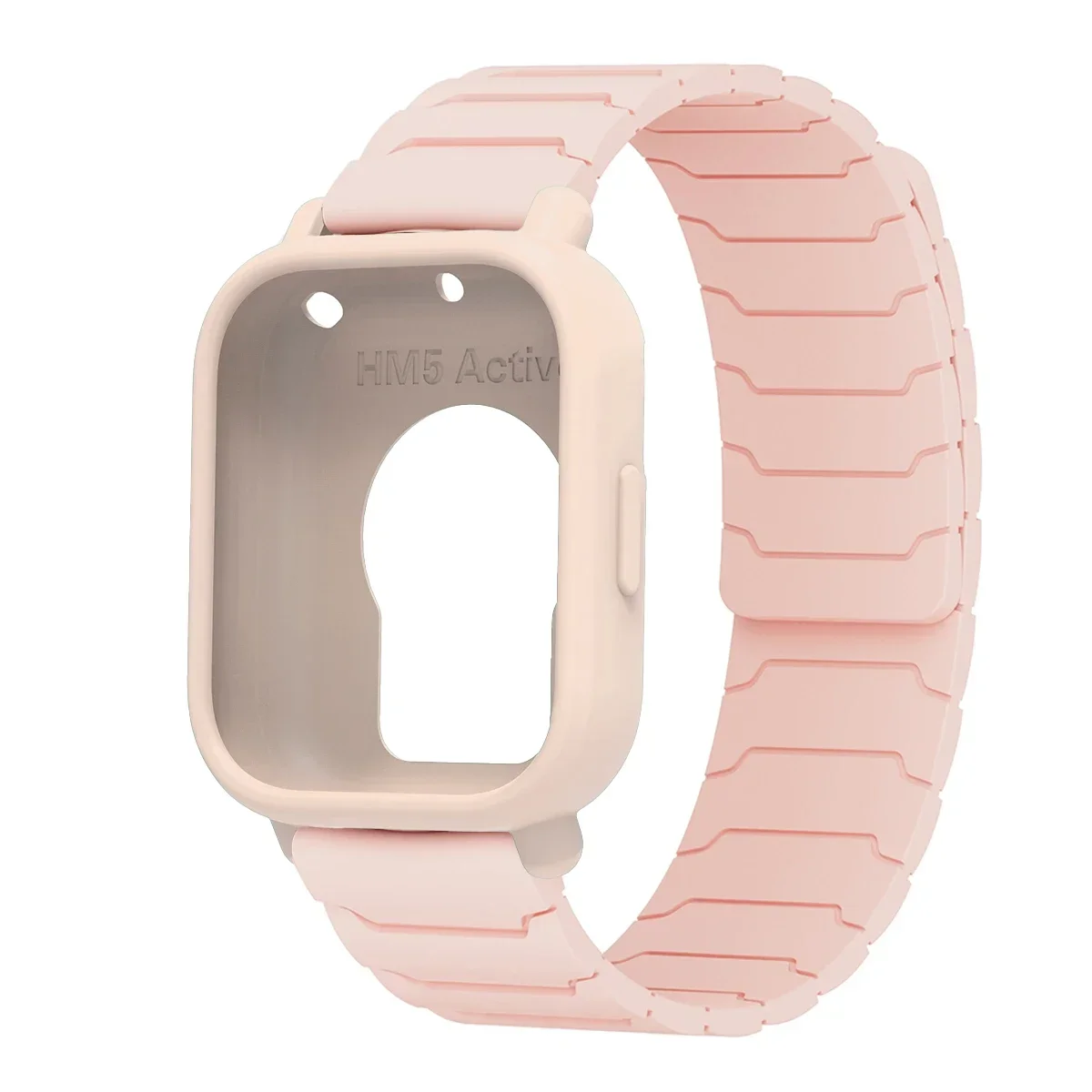 Enhanced Protector Case with Silicone Strap - Full Cover TPU Soft Shell and Magnetic Sport Band