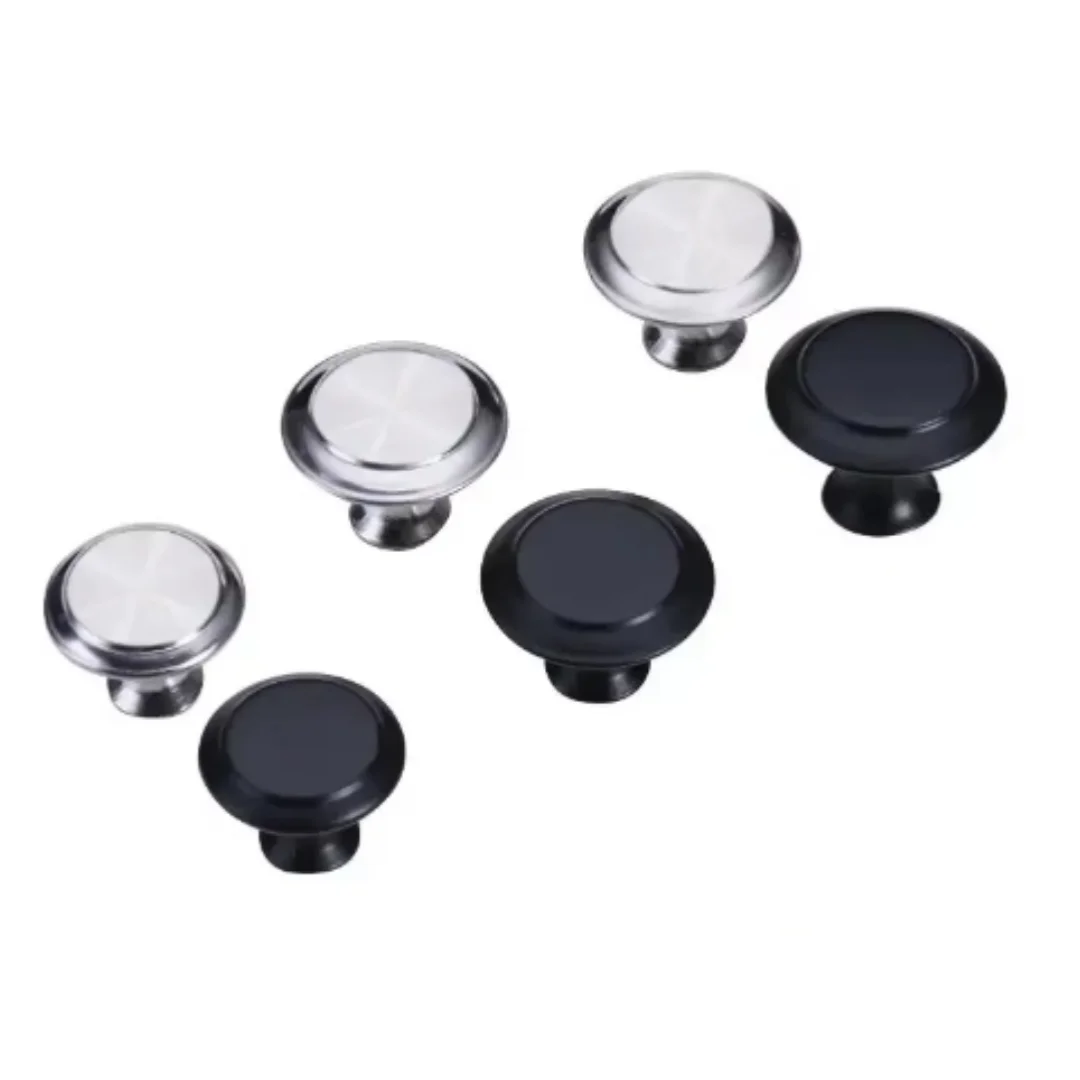 Circular Small Door Handle Cabinet Stainless Steel Metal Single Hole Wardrobe Shoe Drawer Hardware door handles cabinet handles