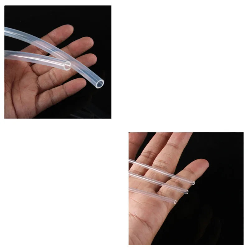 Food Grade Tube Pipe Heat Temperature Resistance Nontoxic Transparent Flexible Silicone Tubing ID 0.3 0.4 0.5-4 5 6 mm silicone tube