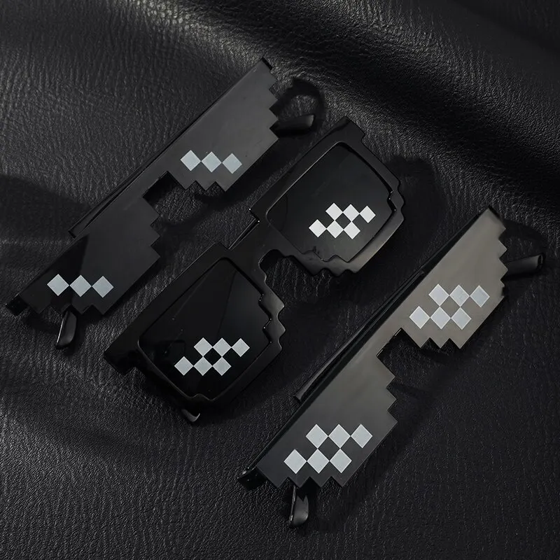 3pcs Mosaic Glasses For Both Men And Women Toy Decorative Mirror Cool Sunglasses