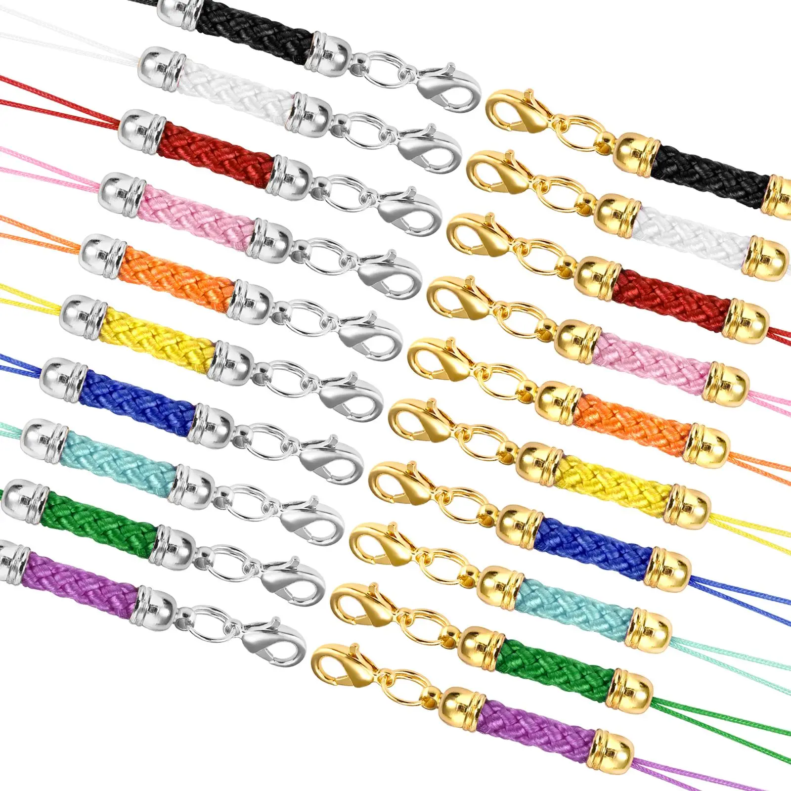 10-Pack Keychain Rope with Lobster Clasp