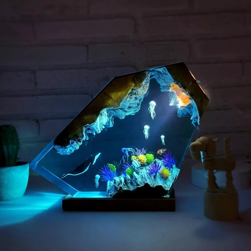 Lampe De Table Chihuahua En Résine Teintée - Veilleuse Rétro LED, Décoration Pour Amoureux Des Chiens - Série Animaux