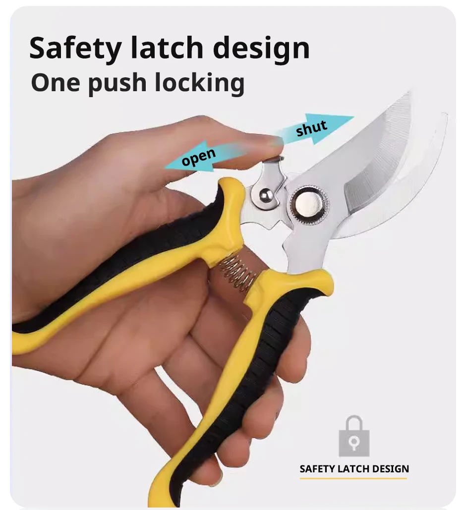 1Pcs Pruning Shears Professional Sharp Bypass Pruning Shears Tree Hand Garden