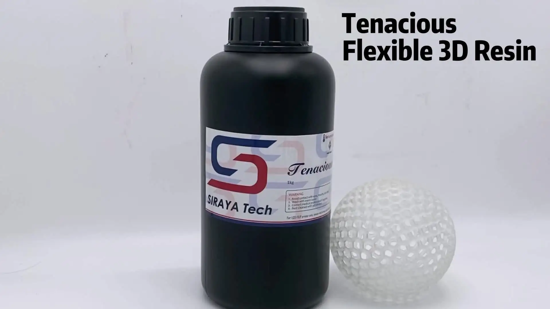 Siraya Tech Tenacious Easy Grey Resina 3D Flessibile 1000g - Alta Resistenza Agli Urti 405nm