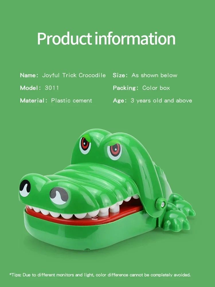 Crocodile Teeth Toys Childrens Lucky Game Trick Decompression Toy