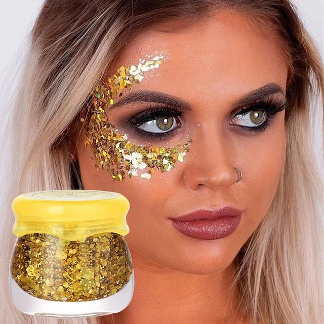 Glitter Face And Body Gel 6 Color Sequins Face Paint Color