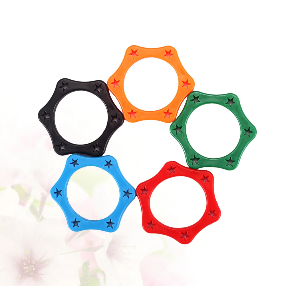 

5pcs Plastic Anti Roller Ring Protection for Handheld Wireless Microphone(Inside Diameter:35mm,Blue, Orange, Red, Green ,Black)