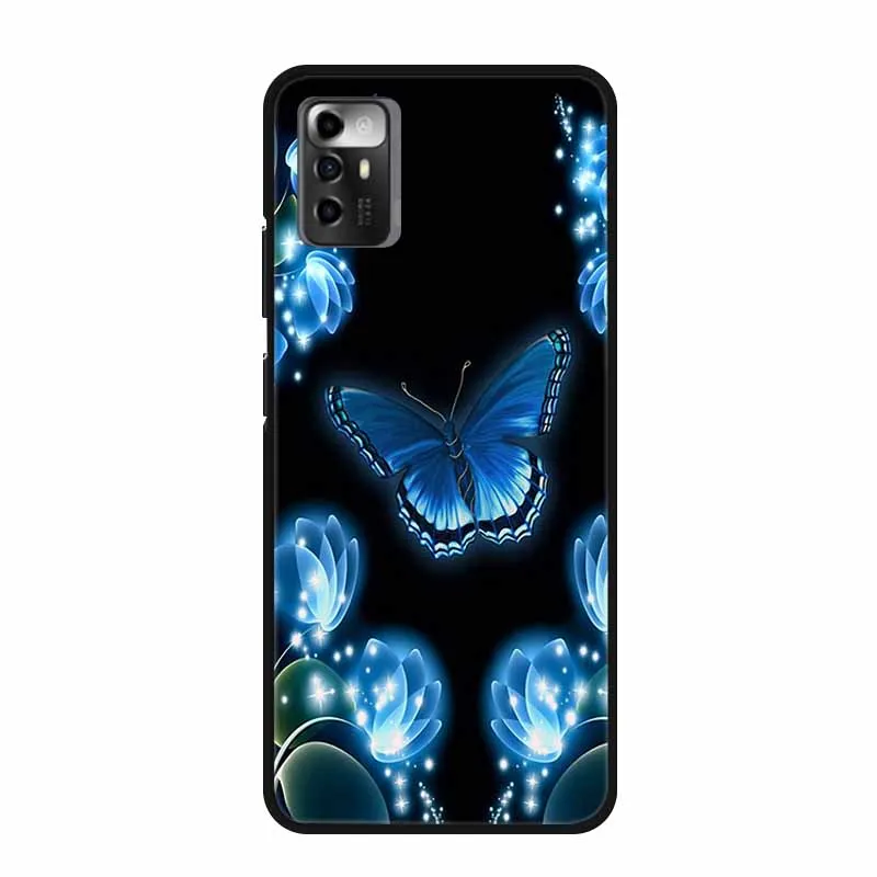 LCEHTOGYE Cover per ZTE Blade A72S,Nero Custodie Morbido Silicone Case Ultra Sottile TPU Flessibile Protettiva Custodia per ZTE Blade A72S (6,75) - KE54