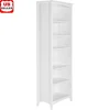 Solid Wood Shaker Style Bookcase 6 Shelves Adjustable Anti Tip Security Easy Care Modern Design Living Room Furniture 1