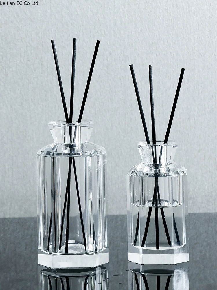High-grade crystal aromatherapy bottle Empty bottle Home room essential oil Aromatherapy diffuser Office fragrance decor