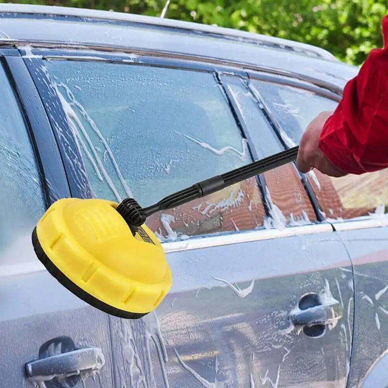 

High Pressure Rotary Brush Surface Brush Cleaner Disc Floor Scrubber Cleaning Car Brush Long Handle Rotary Floor Brush for Floor