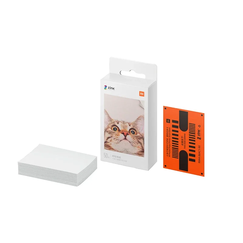 Original Xiaomi ZINK Pocket Printer Paper Self-adhesive Photo Print Sheets For Xiaomi 3-inch Mini Pocket Photo Printer Only Pape