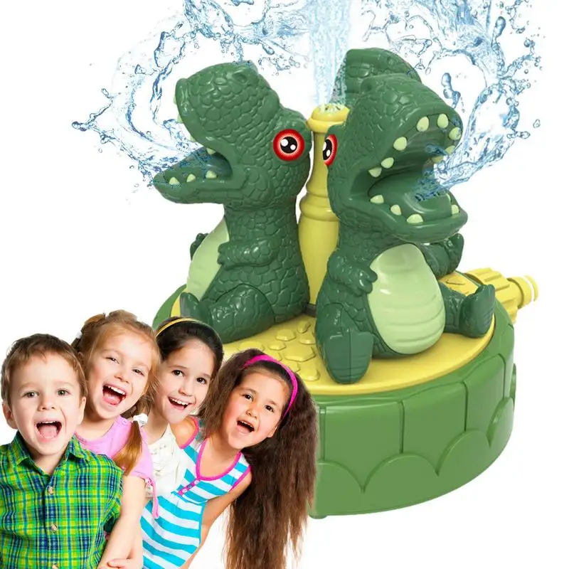 

Dinosaur Water Sprinkler 360 Degree Rotation Toy Water Games Toy For Toddlers Kids Outdoor Backyard Pool Water Fun