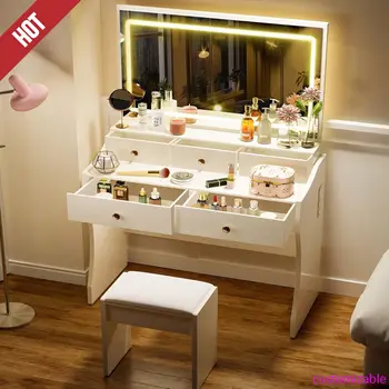 Luxury Lighted Makeup Vanity Desk 1