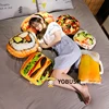 Food Plush Lifelike Snack Pillows 3D Printing Sushi Glass Beer Hot Dog Hamburger Pizza Pillows Cushion Props Grown-up Gift 1