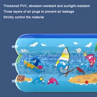 Piscine gonflable pour enfants et adultes, piscine familiale, piscine d'été pour enfants, baignoire pour bébé, jouets de fête d'eau, extérieur et intérieur 5