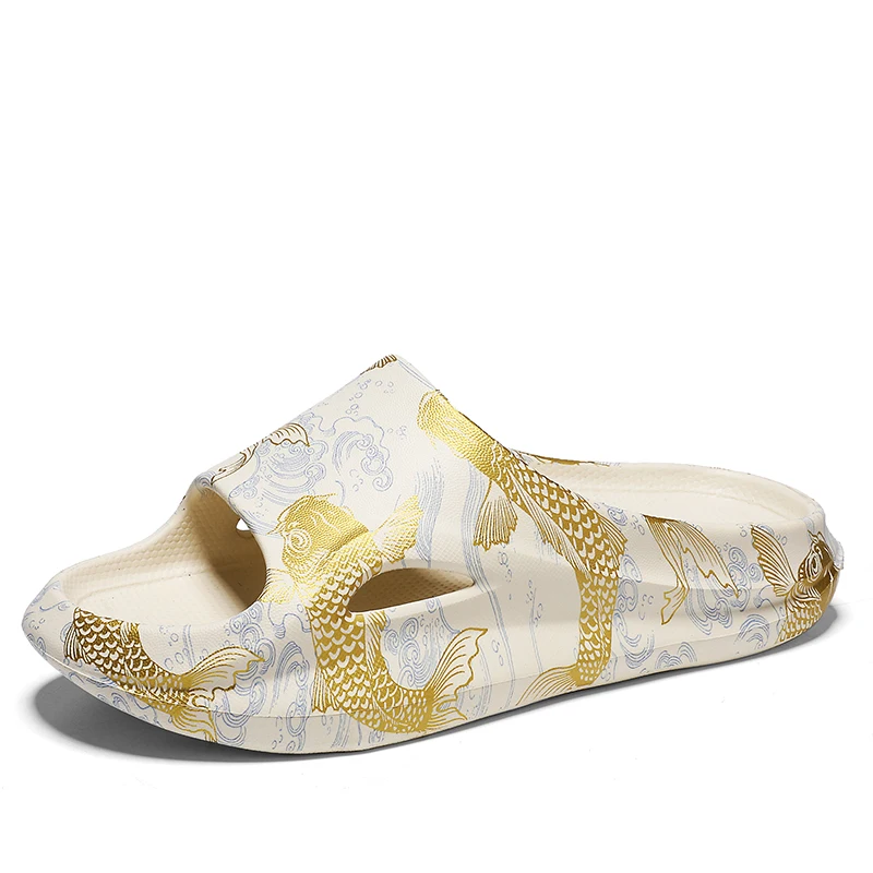 

Сандалии мужские пляжные на толстой подошве, дизайнерские босоножки, удобная повседневная обувь для дома, летние Тапочки