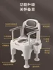 AntiSlip Adjustable Toilet Chair  SeniorFriendly Movable Settee, Enhanced Comfort with Armrest Support, Bathroom Safety 2