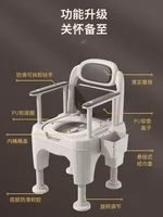 AntiSlip Adjustable Toilet Chair  SeniorFriendly Movable Settee, Enhanced Comfort with Armrest Support, Bathroom Safety 2