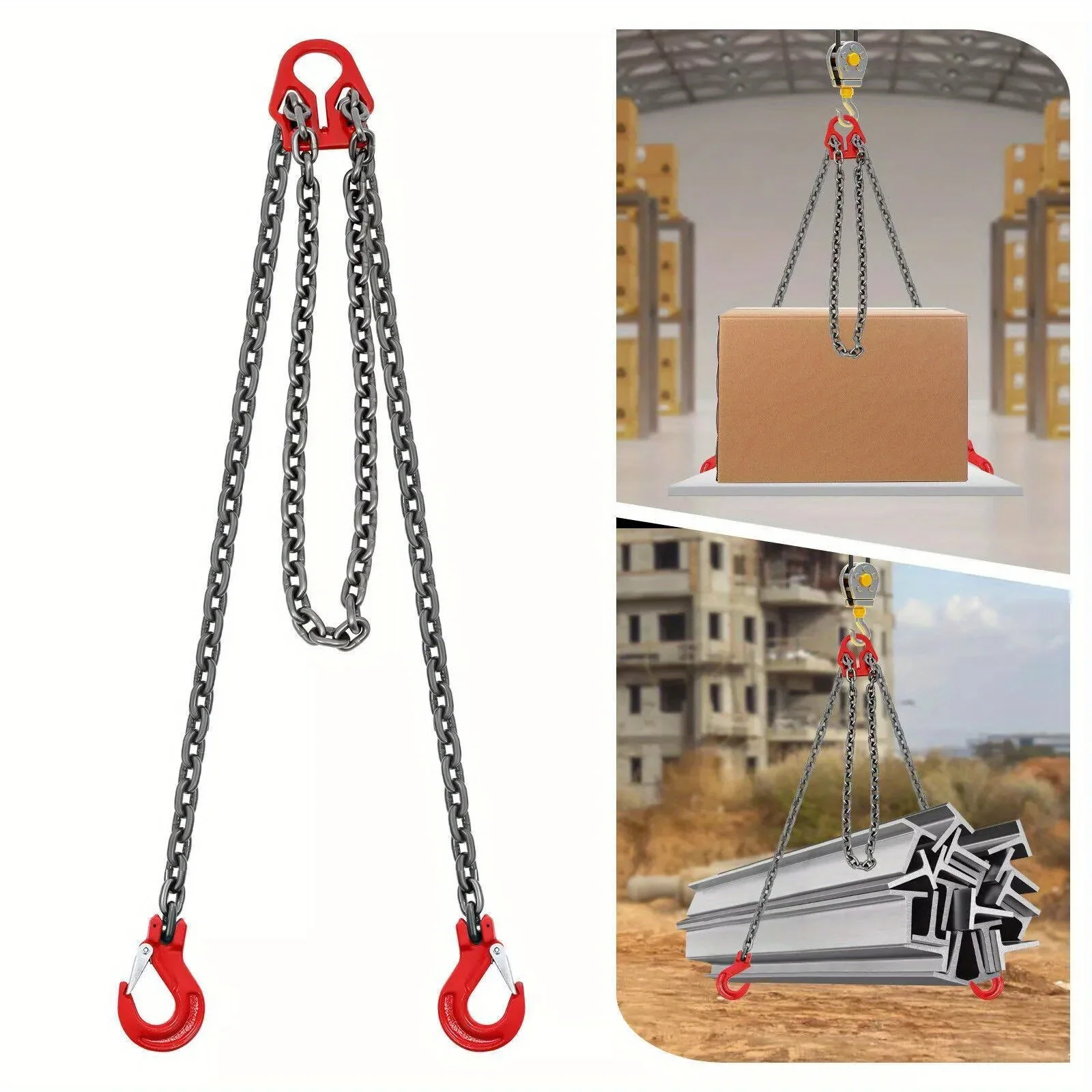 5T/11023 lbs 5/16 in*10FT Adjustable Chain Sling with Grab Hook Lifting  Chains 5T/11023 lbs - AliExpress, image size:1600x1600