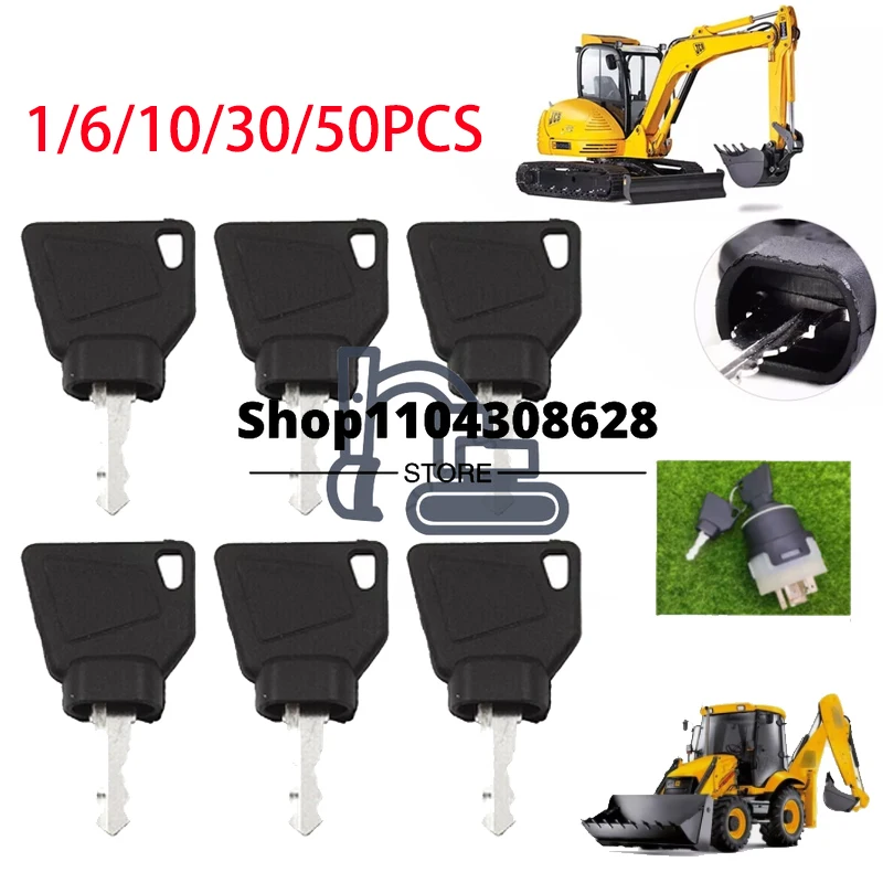 JCB Parti - Originale Accensione Chiave 2 Pz. (Parte N° 701/45501 - Foto 11