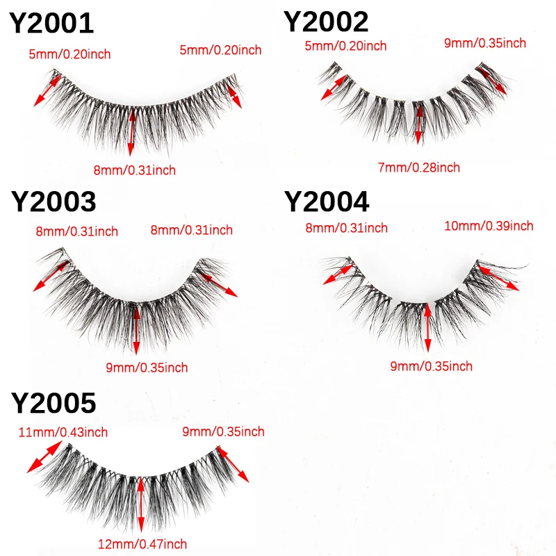 3/10 Pairs Natural Full False Eyelashes Strip Soft 3D Mink Lashes Fluffy Fake Eyelashes Extension Faux Cilios Makeup maquillaje - Image 3