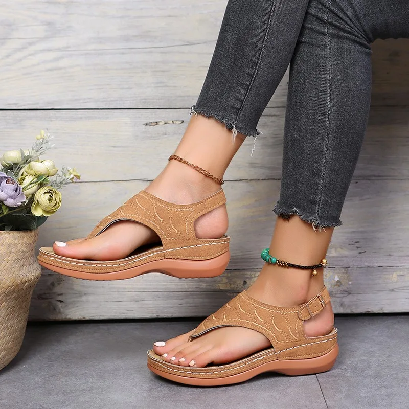 Summer New Rome Fashion Women Slides Oxford Women Sandals Flats Slippers Pu Leather Flip Flops Belt Buckle Female Shoes
